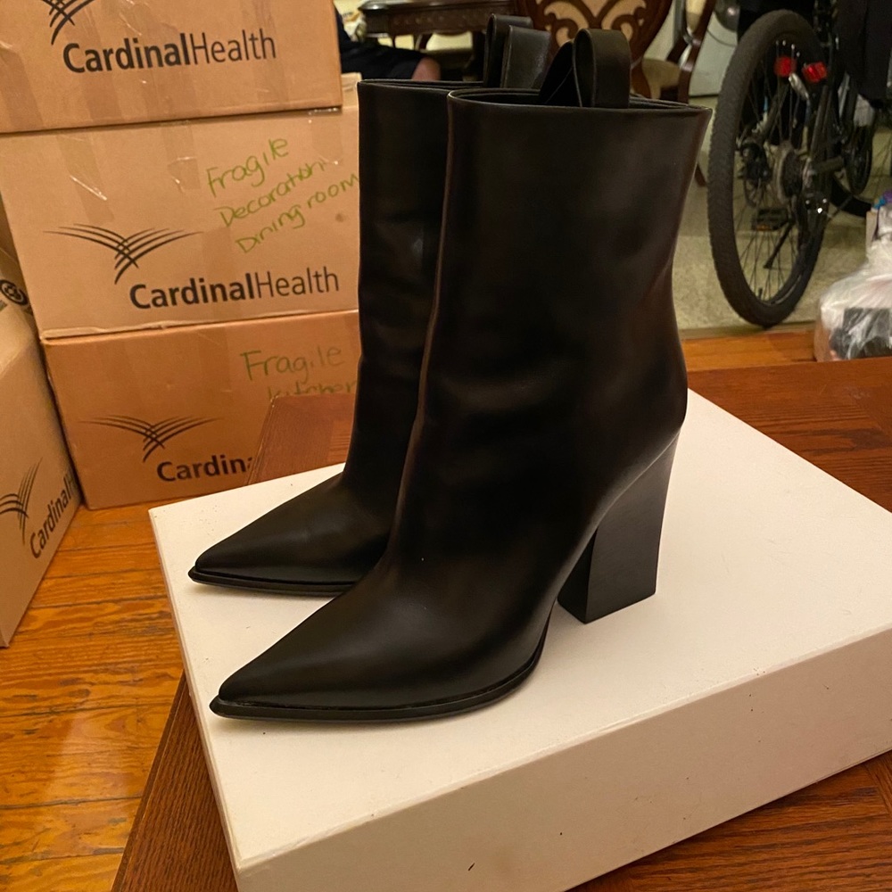 Old Celine black booties